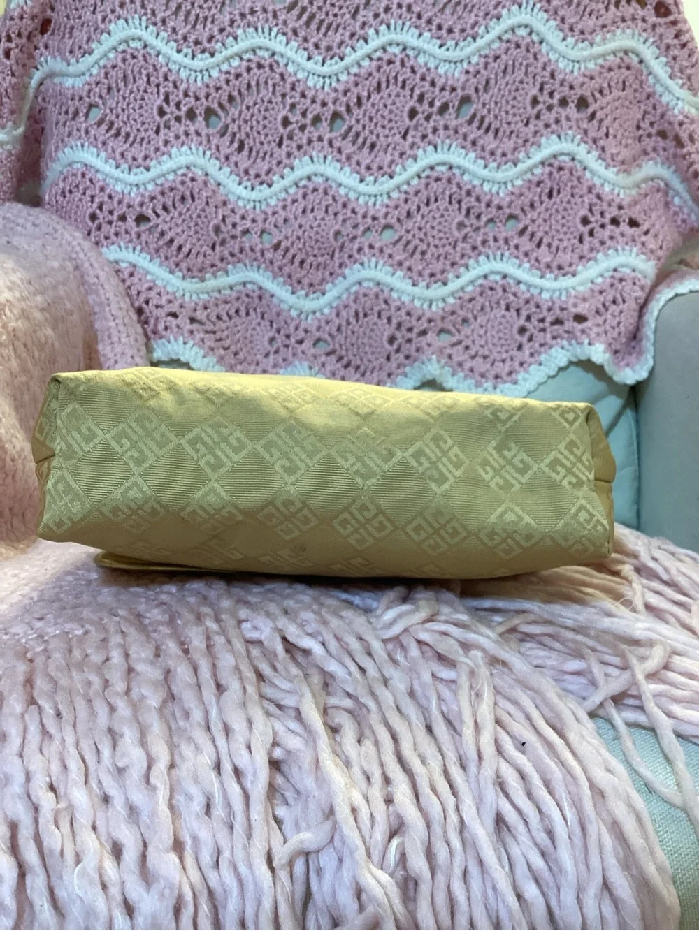 Vintage Givenchy Women’s Gold Cosmetic Bag
